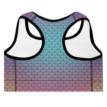 Load image into Gallery viewer, Blue and Purple Mermaid Life Sports Bra
