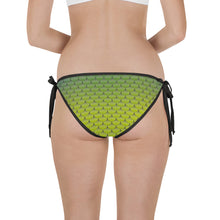 Load image into Gallery viewer, Green, Yellow, and Blue Mermaid Life Reversible Bikini Bottom