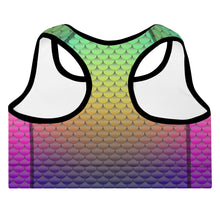 Load image into Gallery viewer, Multihue Fantasy Mermaid Life Sports Bra