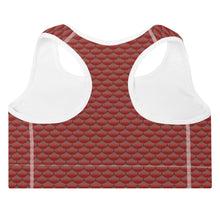 Load image into Gallery viewer, Crimson Mermaid Life Sports Bra