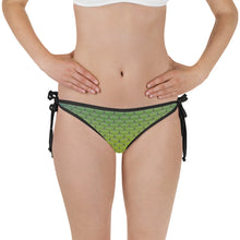 Load image into Gallery viewer, Green, Yellow, and Blue Mermaid Life Reversible Bikini Bottom