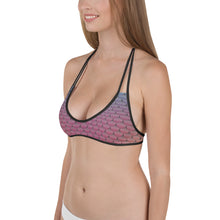 Load image into Gallery viewer, Pink and Blue Mermaid Life Reversible Bikini Top