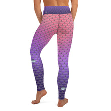 Load image into Gallery viewer, Pink and Purple Mermaid Life Leggings