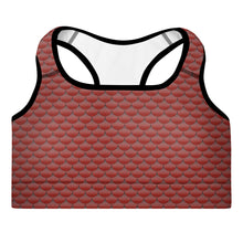 Load image into Gallery viewer, Crimson Mermaid Life Sports Bra