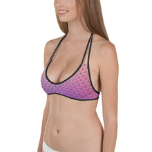 Load image into Gallery viewer, Pink and Purple Mermaid Life Reversible Bikini Top