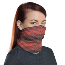Load image into Gallery viewer, Black and Red Mermaid Life Neck Gaiter