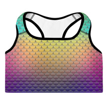 Load image into Gallery viewer, Multihue Fantasy Mermaid Life Sports Bra