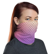 Load image into Gallery viewer, Pink and Purple Mermaid Life Neck Gaiter