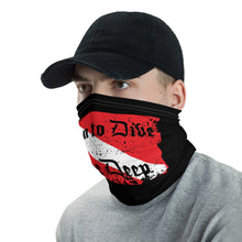 Load image into Gallery viewer, Born to Dive, Dive Deep Neck Gaiter

