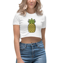 Load image into Gallery viewer, Just add Rum! Pineapple Women&#39;s Crop Top
