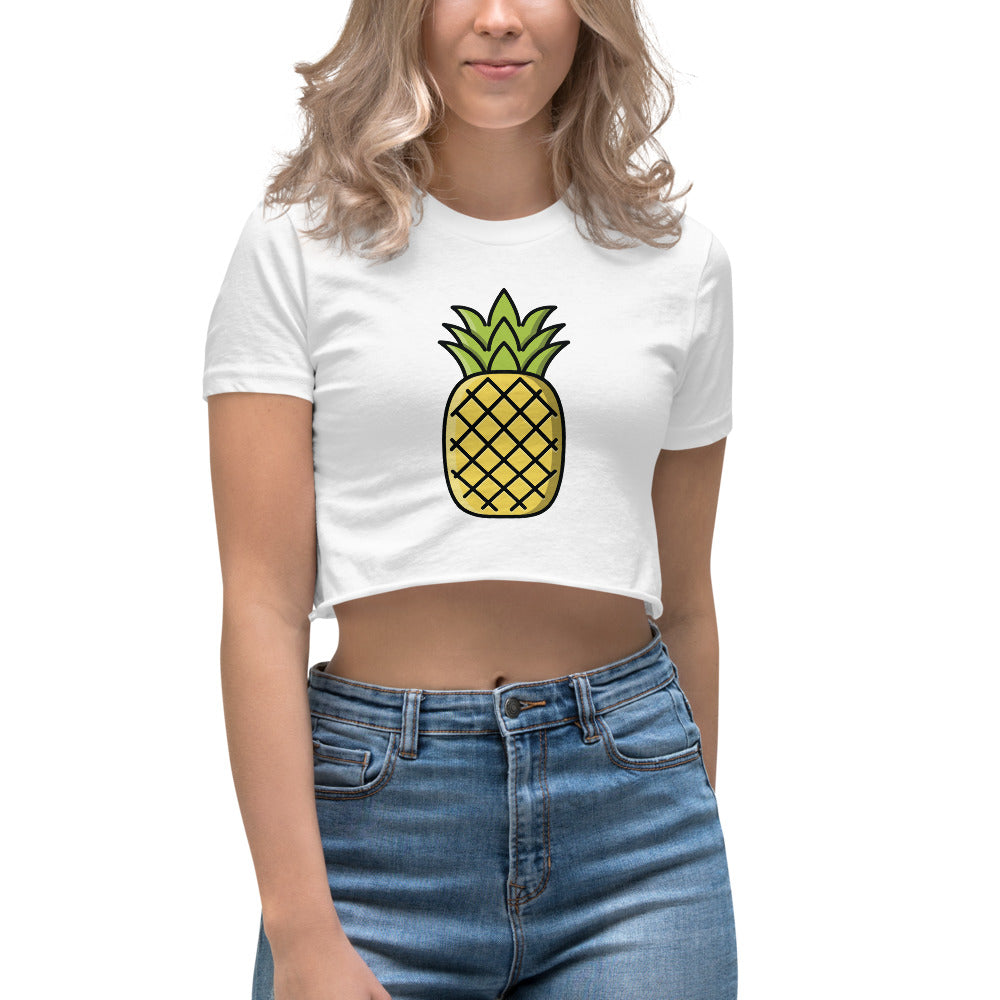 Just add Rum! Pineapple Women's Crop Top