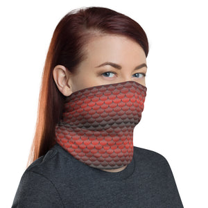 Black and Red Mermaid Life Neck Gaiter